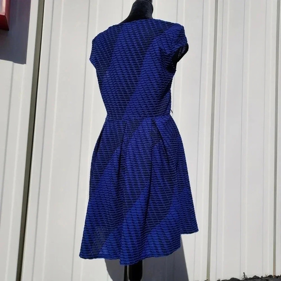 Iz Byer Blue & Black Mini Dress Medium - Picture 14 of 15
